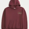 Boxy Florida State University Seminoles Grafik Kapüşonlu Sweatshirt