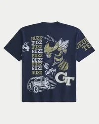 Boxy Georgia Tech Yellow Jackets Grafikli Tişört