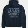 Boxy Glacier Montana Grafik Kapüşonlu Sweatshirt Boxy Glacier Montana Grafik Kapüşonlu Sweatshirt