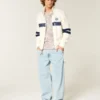 Boxy Half-Zip Arjantin Grafikli Sweatshirt Boxy Half-Zip Arjantin Grafikli Sweatshirt