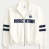 Boxy Half-Zip Arjantin Grafikli Sweatshirt Boxy Half-Zip Arjantin Grafikli Sweatshirt
