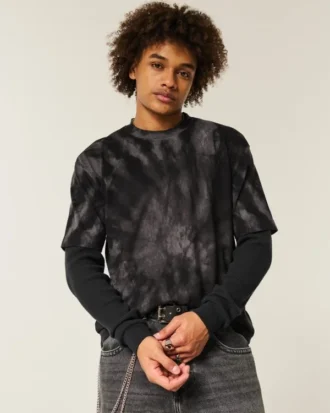 Boxy Heavyweight Tie-Dye Pamuklu Crew T-Shirt