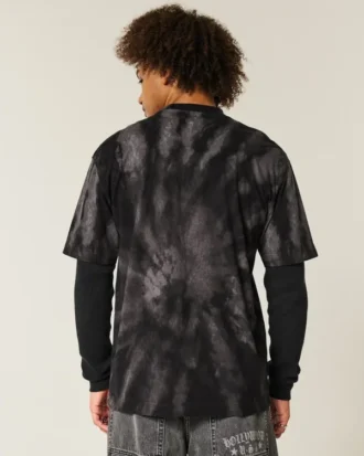 Boxy Heavyweight Tie-Dye Pamuklu Crew T-Shirt
