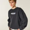 Boxy Ice Age Grafikli Crew Sweatshirt Boxy Ice Age Grafikli Crew Sweatshirt