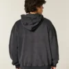 Boxy Indiana Üniversitesi Hoosiers Grafik Kapüşonlu Sweatshirt