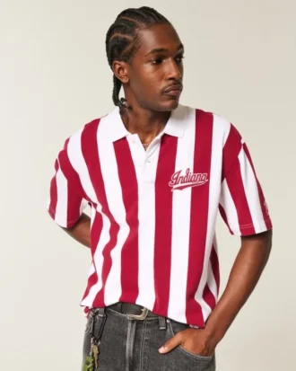Boxy Indiana Üniversitesi Hoosiers Grafik Polo