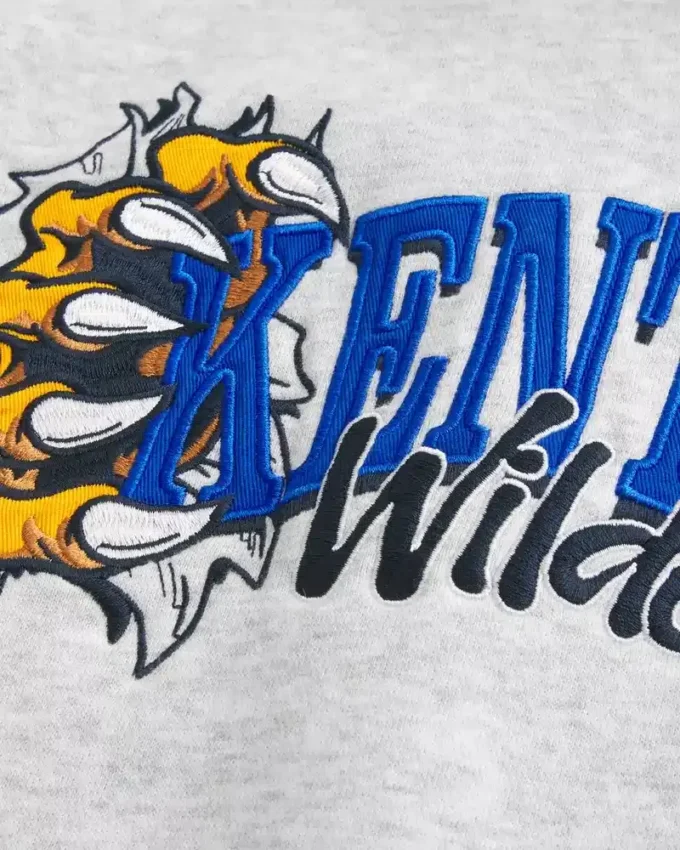 Boxy Kentucky Üniversitesi Wildcats Grafik Kapüşonlu Sweatshirt