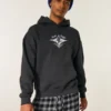 Boxy Lake Tahoe Snowboard Grafik Kapüşonlu Sweatshirt
