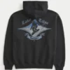 Boxy Lake Tahoe Snowboard Grafik Kapüşonlu Sweatshirt