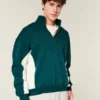 Boxy Logo Çeyrek Fermuarlı Sweatshirt Boxy Logo Çeyrek Fermuarlı Sweatshirt