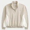 Boxy Logo Çeyrek Fermuarlı Sweatshirt Boxy Logo Çeyrek Fermuarlı Sweatshirt