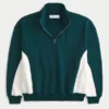 Boxy Logo Çeyrek Fermuarlı Sweatshirt Boxy Logo Çeyrek Fermuarlı Sweatshirt