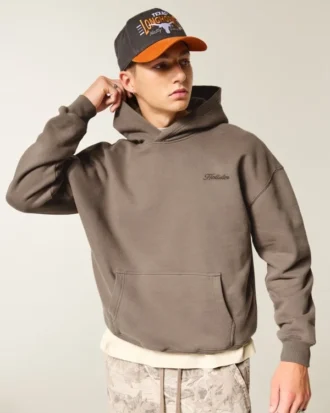 Boxy Logo Kapüşonlu Sweatshirt Boxy Logo Kapüşonlu Sweatshirt