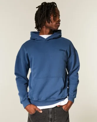 Boxy Logo Kapüşonlu Sweatshirt Boxy Logo Kapüşonlu Sweatshirt