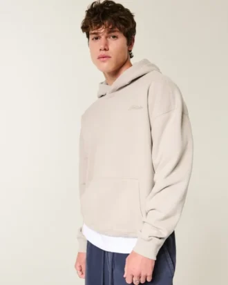 Boxy Logo Kapüşonlu Sweatshirt