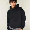 Boxy Logo Kapüşonlu Sweatshirt Boxy Logo Kapüşonlu Sweatshirt
