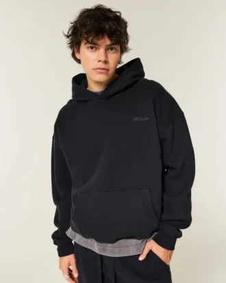 Boxy Logo Kapüşonlu Sweatshirt