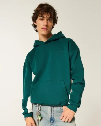 Boxy Logo Kapüşonlu Sweatshirt