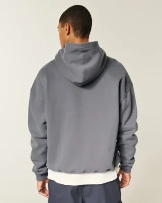 Boxy Logo Kapüşonlu Sweatshirt Boxy Logo Kapüşonlu Sweatshirt