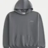 Boxy Logo Kapüşonlu Sweatshirt Boxy Logo Kapüşonlu Sweatshirt