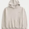Boxy Logo Kapüşonlu Sweatshirt Boxy Logo Kapüşonlu Sweatshirt