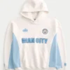 Boxy Manchester City F.C. Grafik Kapüşonlu Sweatshirt Boxy Manchester City F.C. Grafik Kapüşonlu Sweatshirt