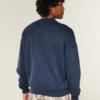 Boxy Manchester City FC Grafikli Crew Sweatshirt Boxy Manchester City FC Grafikli Crew Sweatshirt