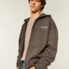 Boxy McLaren Grafik Fermuarlı Kapüşonlu Sweatshirt Boxy McLaren Grafik Fermuarlı Kapüşonlu Sweatshirt