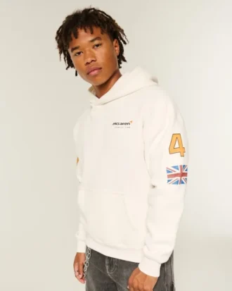 Boxy McLaren Grafik Kapüşonlu Sweatshirt
