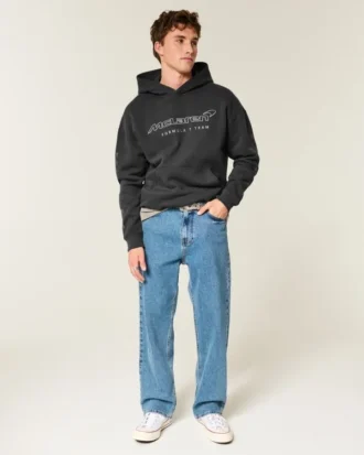 Boxy McLaren Grafik Kapüşonlu Sweatshirt