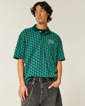 Boxy Michigan State University Spartans Grafik Polo