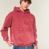 Boxy Number Grafik Kapüşonlu Sweatshirt Boxy Number Grafik Kapüşonlu Sweatshirt