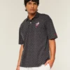 Boxy Ohio State Üniversitesi Buckeyes Grafikli Polo