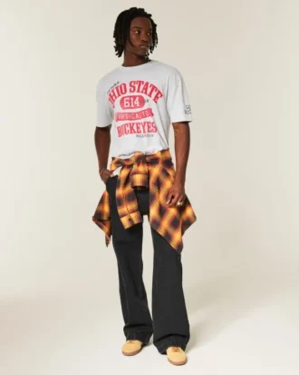 Boxy Ohio State Üniversitesi Buckeyes Grafikli Tişört