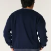 Boxy Ole Miss Grafikli Crew Sweatshirt