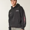 Boxy Oracle Red Bull Racing Grafik Kapüşonlu Sweatshirt
