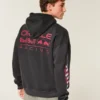Boxy Oracle Red Bull Racing Grafik Kapüşonlu Sweatshirt