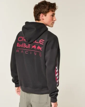 Boxy Oracle Red Bull Racing Grafik Kapüşonlu Sweatshirt