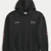 Boxy Oracle Red Bull Racing Grafik Kapüşonlu Sweatshirt