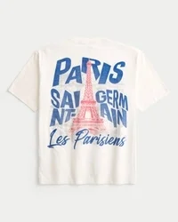 Boxy Paris Saint-Germain F.C. Grafikli Tişört