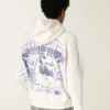 Boxy Penn State Üniversitesi Nittany Lions Grafik Kapüşonlu Sweatshirt Boxy Penn State Üniversitesi Nittany Lions Grafik Kapüşonlu Sweatshirt