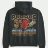 Boxy Purdue Üniversitesi Grafik Kapüşonlu Sweatshirt Boxy Purdue Üniversitesi Grafik Kapüşonlu Sweatshirt