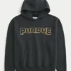 Boxy Purdue Üniversitesi Grafik Kapüşonlu Sweatshirt Boxy Purdue Üniversitesi Grafik Kapüşonlu Sweatshirt