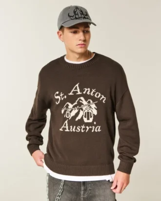 Boxy St. Anton Austria Grafikli Kazak