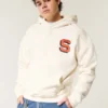 Boxy Syracuse Basketbol Grafik Kapüşonlu Sweatshirt Boxy Syracuse Basketbol Grafik Kapüşonlu Sweatshirt