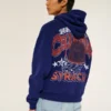 Boxy Syracuse Üniversitesi Turuncu Grafik Kapüşonlu Sweatshirt Boxy Syracuse Üniversitesi Turuncu Grafik Kapüşonlu Sweatshirt