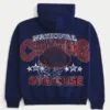 Boxy Syracuse Üniversitesi Turuncu Grafik Kapüşonlu Sweatshirt Boxy Syracuse Üniversitesi Turuncu Grafik Kapüşonlu Sweatshirt