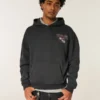 Boxy Texas A&M Üniversitesi Aggies Grafik Kapüşonlu Sweatshirt Boxy Texas A&M Üniversitesi Aggies Grafik Kapüşonlu Sweatshirt