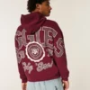 Boxy Texas A&M Üniversitesi Aggies Grafik Kapüşonlu Sweatshirt Boxy Texas A&M Üniversitesi Aggies Grafik Kapüşonlu Sweatshirt