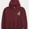Boxy Texas A&M Üniversitesi Aggies Grafik Kapüşonlu Sweatshirt Boxy Texas A&M Üniversitesi Aggies Grafik Kapüşonlu Sweatshirt